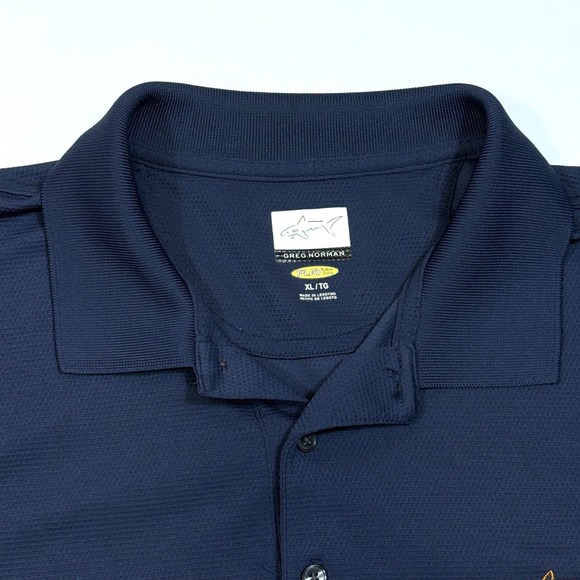 Greg Norman Polo Golf Shirt Play Dry Navy Size XL Men's - Picture 1 of 7